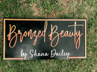 Custom Raised Letter Business Sign 18x36