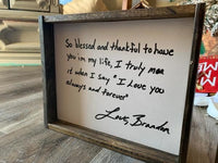 Custom handwriting pictures