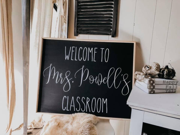 TEACHER WELCOME SIGN 2.5 x 2.5