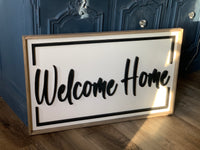 WELCOME HOME raised letter sign