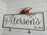 Last Name Sign 16x48