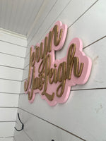 Raised Layered sign