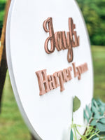Baby shower sign in sign