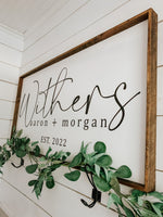 Wedding Last Name Sign