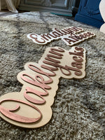 Raised Letter Nursery Sign