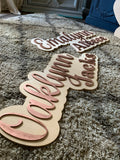 Raised Letter Nursery Sign