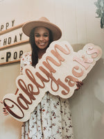 Raised Letter Nursery Sign